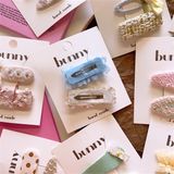  Set 2 kẹp vải ren voan vintage 