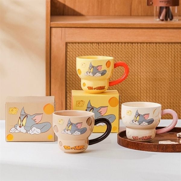  Cốc sứ Tom&Jerry phomai 340ml 