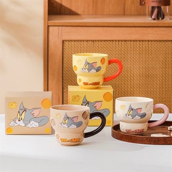  Cốc sứ Tom&Jerry phomai 340ml 