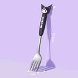  Thìa dĩa bọc silicon Kuromi 