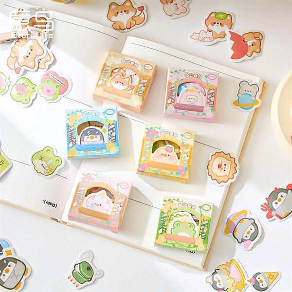  Box sticker mini thú dễ thương 