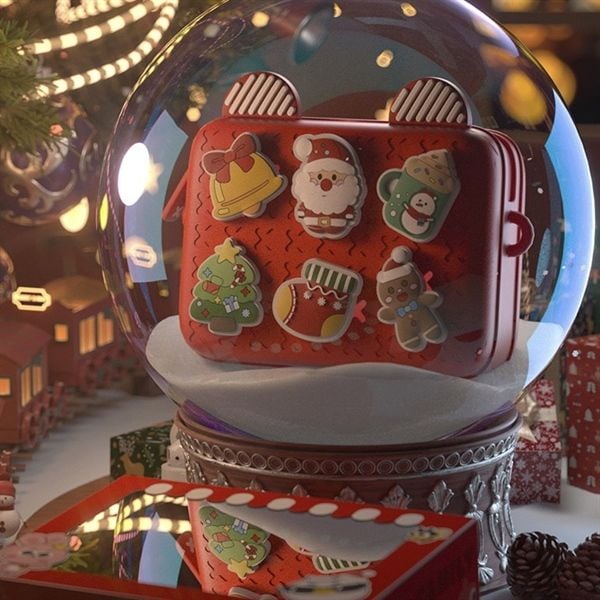  Túi 6 charm Giáng Sinh 