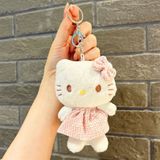  Móc khoá Hello Kitty bông váy dạ hồng 
