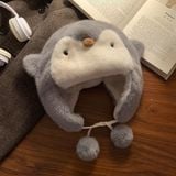  Mũ bịt tai bông cánh cụt 