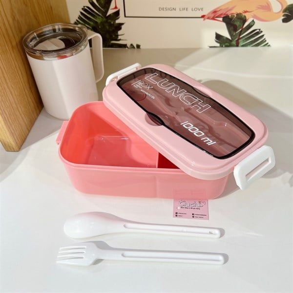  Hộp cơm lunch box 1 tầng chia ngăn 