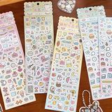  Sticker gấu trắng lấp lánh 