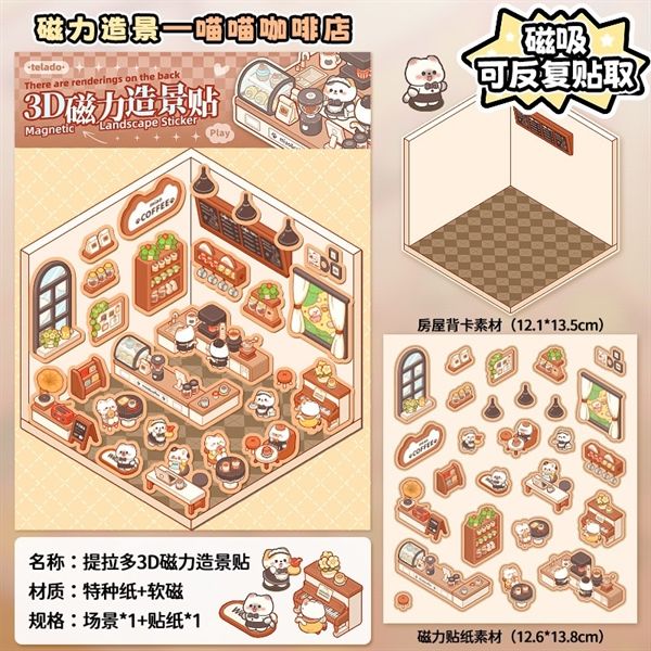  Sticker nam châm góc 3/4 Telado 