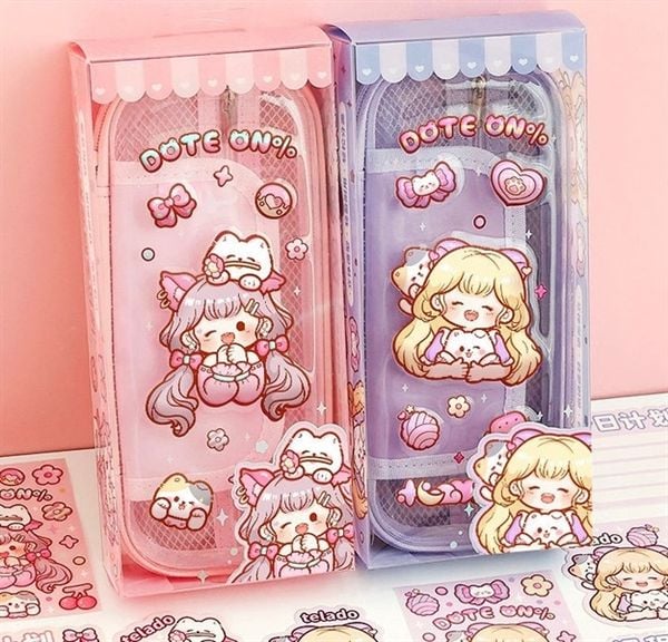  Hộp bút Telado nổi + Sticker 
