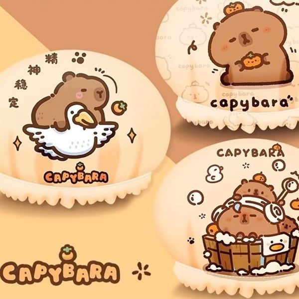  Mũ tắm trùm đầu Capybara 