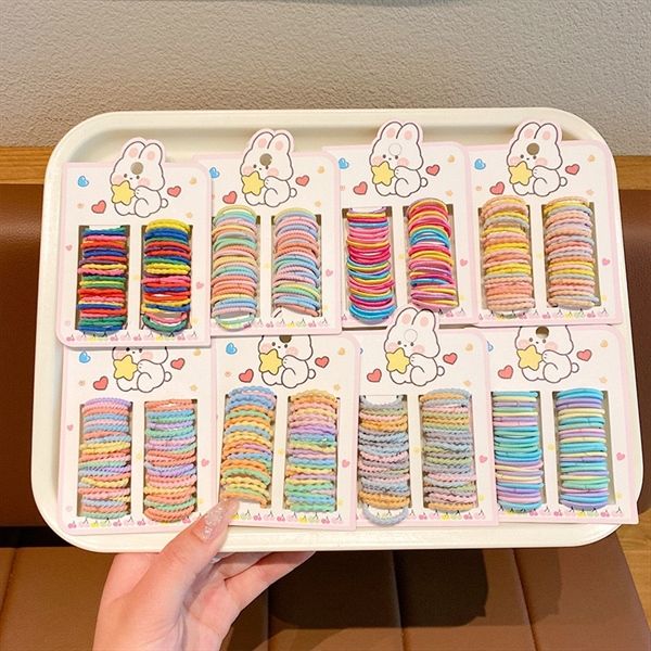  Set 2 cọc nhiều chun mini màu sắc 