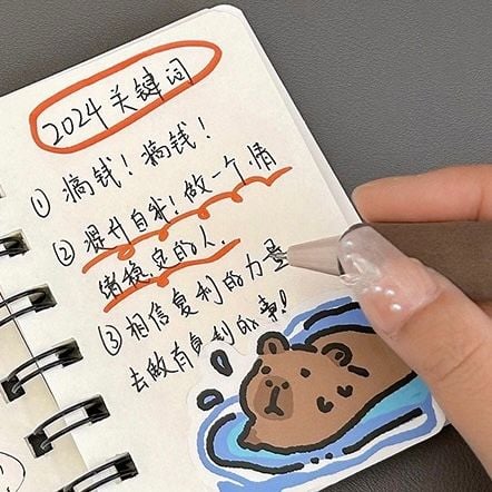  Sổ lò xo mini Capybara 10cm 80 tờ 