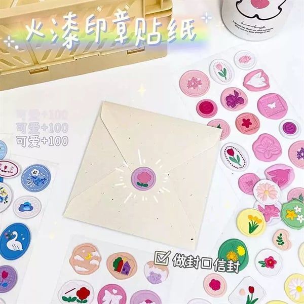  Sticker con dấu nổi 