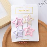  Set 4 kẹp uốn hình tone pastel 