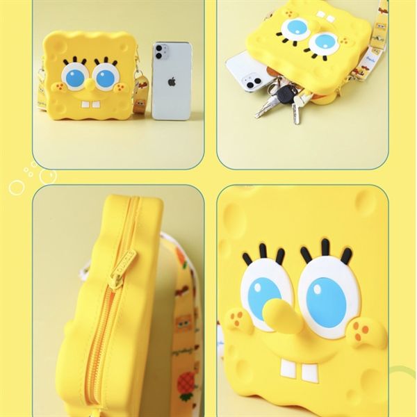  Túi silicon bọt biển Spongebob 