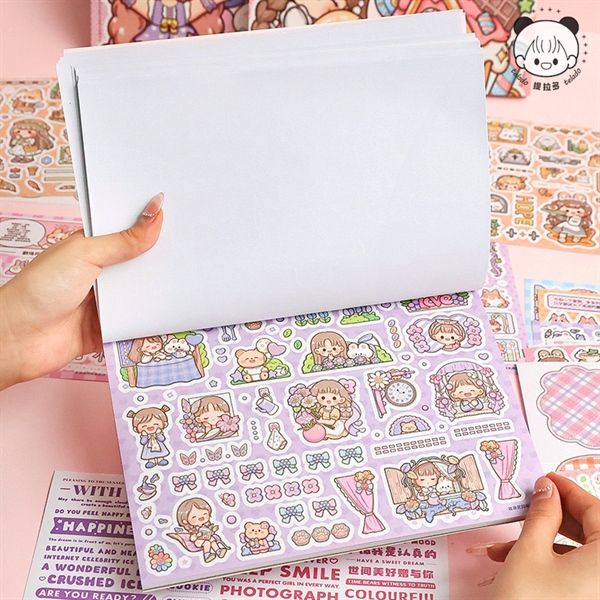  Sổ sticker Telado kẹo ngọt tím 35 tờ 