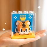  Xếp hình thú hộp kính 9x9cm 