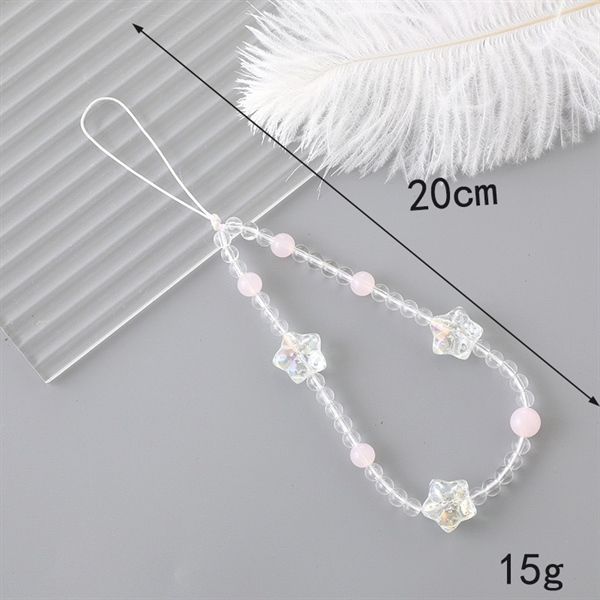  Dây charm đeo điện thoại 3 sao béo ánh xà cừ 