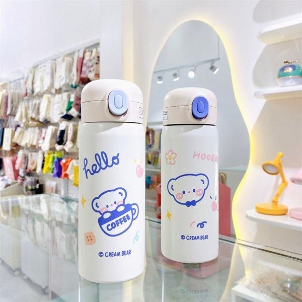  Bình giữ nhiệt cream bear 450ml 