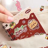  Sổ lò xo mini Giáng Sinh thỏ gấu 10x8cm 