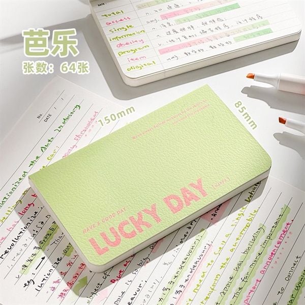  Sổ ngang Lucky Day 64 trang 15x8cm 