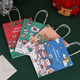  Túi quà quai giấy bé gái Noel 