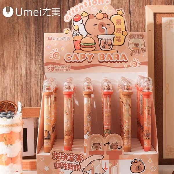  Bút Capybara lồng kính Umei (mực xanh) 