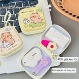  Hộp thiếc mini kéo khoá Capybara 7cm 