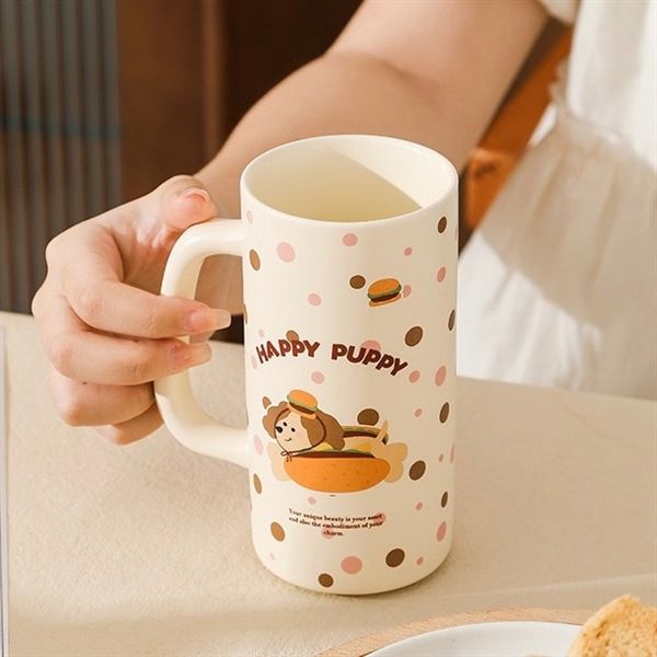  Cốc cún dáng dài 500ml 