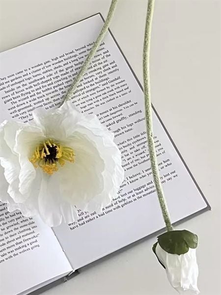  Hoa Anh Túc giả dài 1bông + 1nụ 