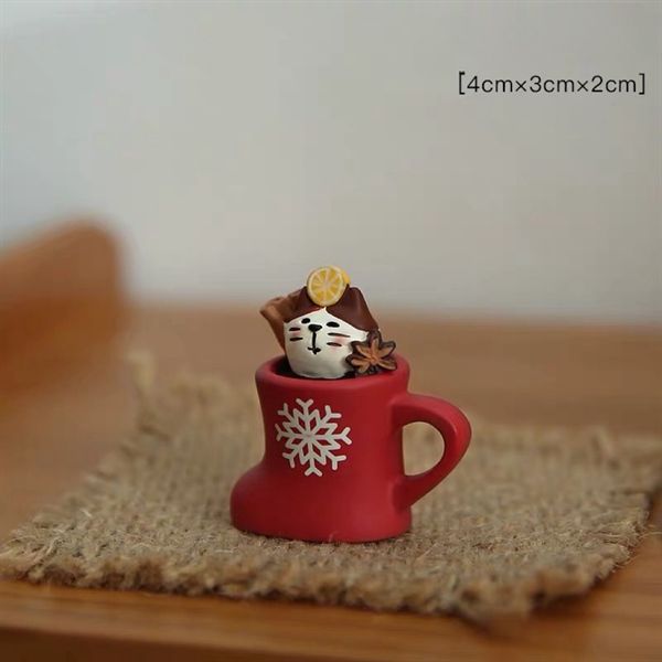  Mô hình mèo Zakka decor Giáng Sinh 