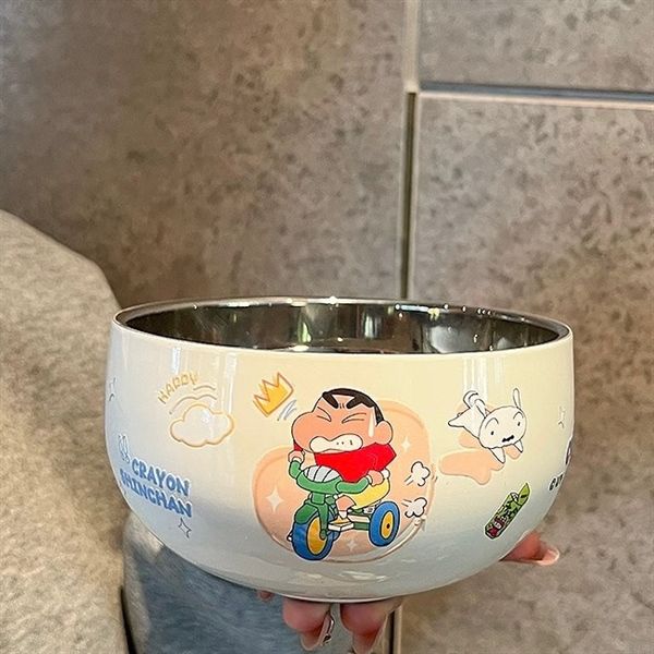  Bát inox giữ nhiệt Shinchan 16cm 