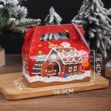  Hộp quà chữ nhật quai xách 16cm Giáng Sinh 