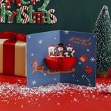  Thiệp Giáng Sinh dựng 3D giấy lưới 