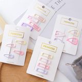  Set 4 kẹp uốn hình tone pastel 