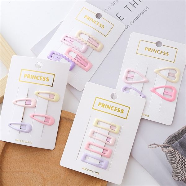  Set 4 kẹp uốn hình tone pastel 