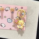 Móc khoá mini mèo buộc khăn 