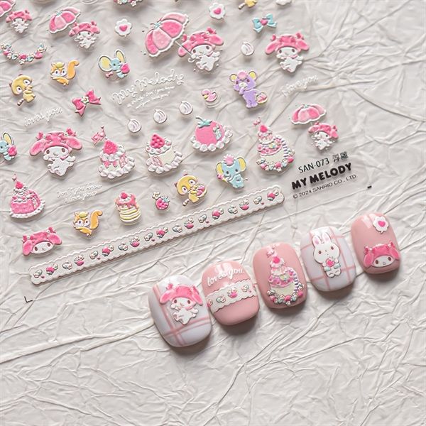  Sticker dán móng Tomoni Sanrio 