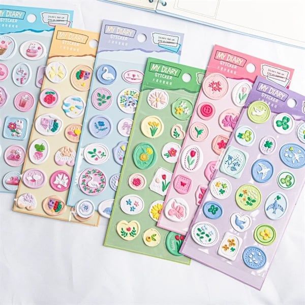  Sticker con dấu nổi 