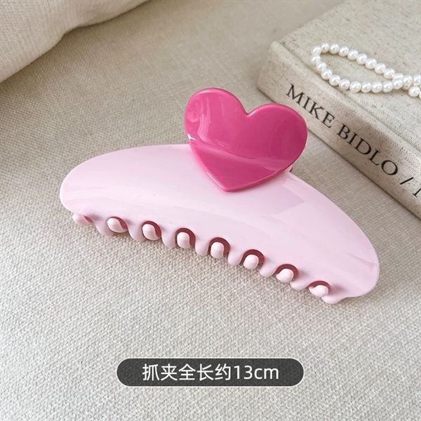  Kẹp càng cua trái tim hồng 