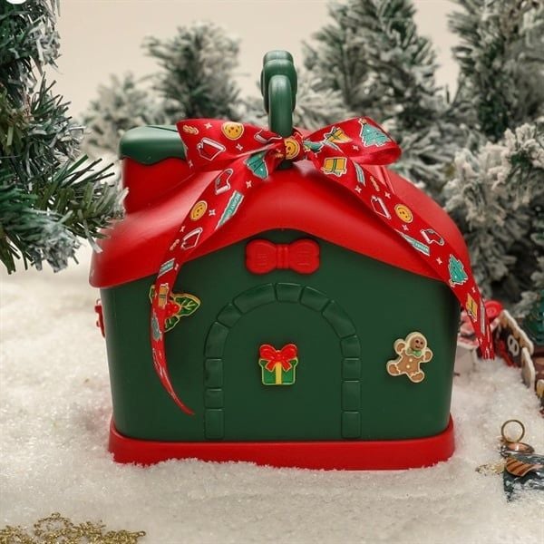  Ống tiết kiệm ngôi nhà Giáng Sinh 20x16cm 