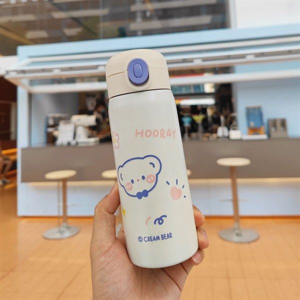  Bình giữ nhiệt cream bear 450ml 