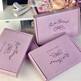  Hộp quà gập Rose Sweet tím 20x13cm 
