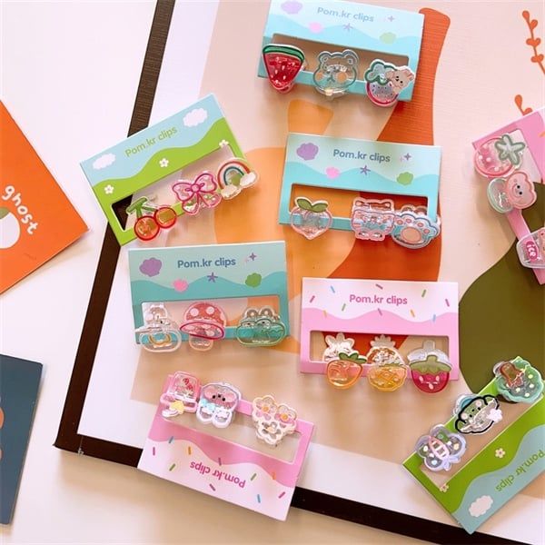  Set 3 kẹp càng cua mini dễ thương pastel 