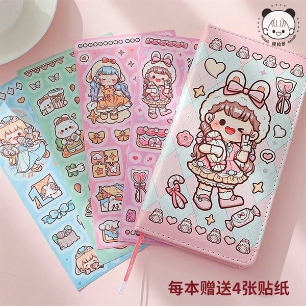  Sổ bé Telado 19x7cm + 4 sticker 
