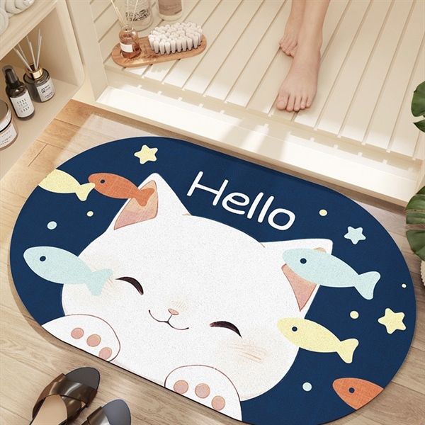  Thảm mút dẹt - Mèo cá HELLO 40x60cm 