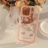  Ốp mèo nơ viền Pink Bow Cat 