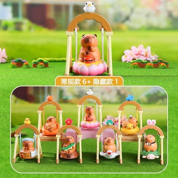  Hộp mù Capybara Leisurely xích đu 