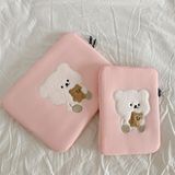  Túi đựng ipad / laptop gấu trắng bánh gấu 