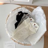  Tất Xiaohesi chấm bi cún xúc xích 