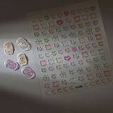  Sticker dán móng viền màu nổi 